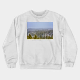 Peak to Peak Highway Snowstorm Study 1 Crewneck Sweatshirt